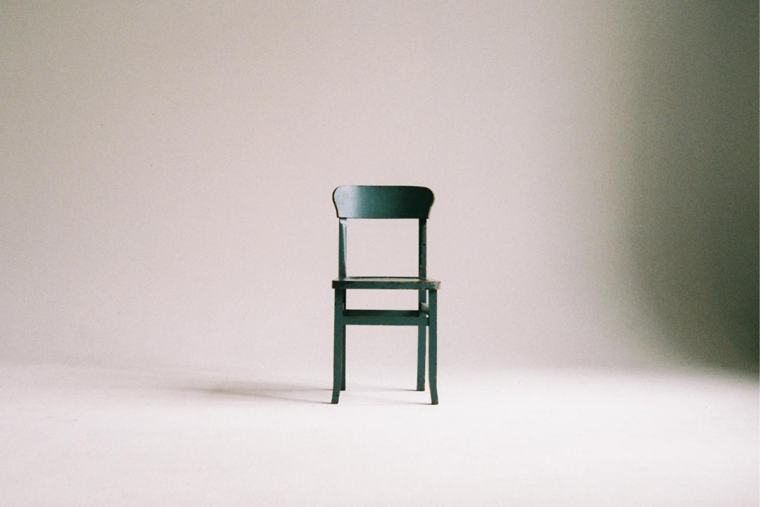Image of an isolated chair representing mood disorders, treated at Santa Rosa Psychotherapy